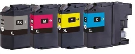 Compatible Brother LC227XL/LC225XL full Set of 4 Inks (Black/Cyan/Magenta/Yellow)
